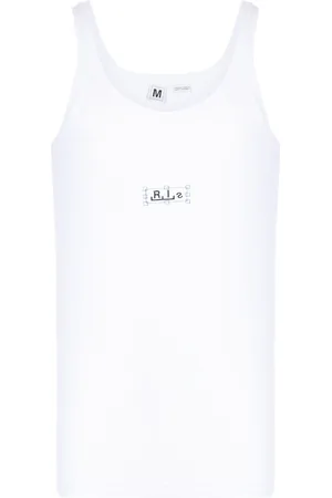Random Identities Logo-print cotton tank top