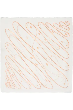 Woolrich X Dani??lle Cathari graphic-print frayed-edge scarf