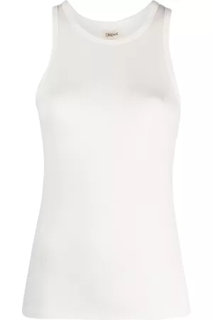 L'Agence Women Tank Tops - Ribbed round-neck tank top