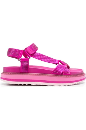 Women Summer Flat Rhinestone Lace-Up Sandals | Tie sandals, Casual shoes  women, Crystal shoes