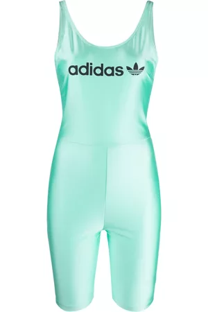adidas Women Jumpsuits - Logo-print sleeveless jumpsuit
