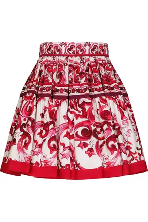 Dolce & Gabbana Majolica-print pleated skirt