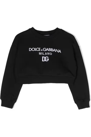 Dolce & Gabbana Boys Printed Hoodies - Logo-print cotton sweatshirt
