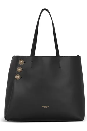 Balmain Embl??me leather tote bag