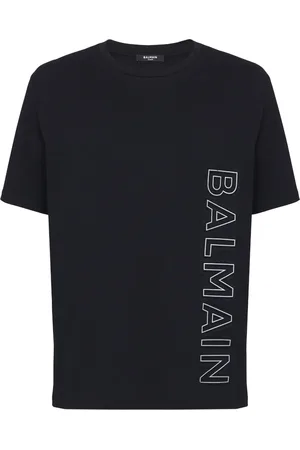 Balmain Logo-embossed organic cotton T-shirt