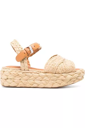 Robert Clergerie Women Casual Shoes - Aida platform raffia espadrilles
