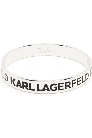 KARL LAGERFELD K/MONOGRAM CHAIN PAVE BRACELET, Silver Women's Bracelet