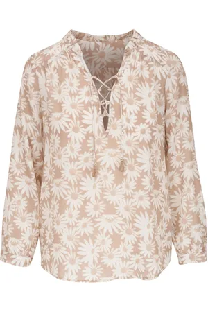 Paige Floral-print tied blouse