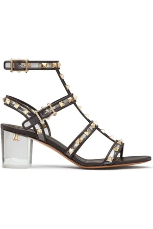 VALENTINO GARAVANI Rockstud 60mm transparent-design sandal