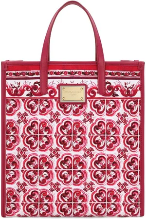 Dolce & Gabbana Medium Majolica-print canvas tote bag