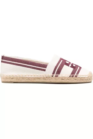 Tory Burch Women Casual Shoes - Logo-embroidered flat espadrilles