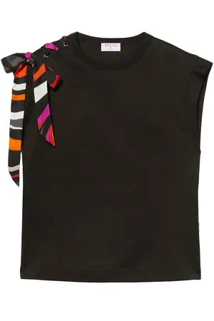 Puccini Iride-print cotton top