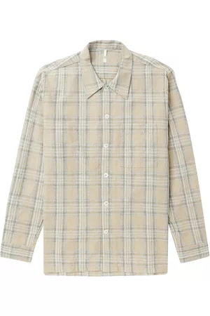 Sunflower Men Check Shirts - Check-print button-up shirt