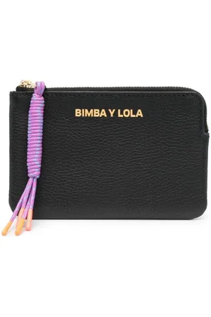 Bimba Y Lola Logo-print Leather Wallet In Green