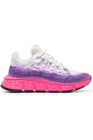 Versace Chain Reaction Chunky-sole Trainer Sneakers In Pink