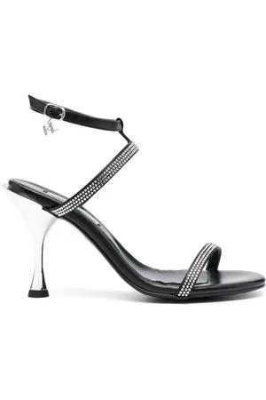 Karl Lagerfeld Rhinestone-embellished leather sandals