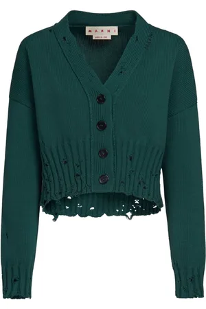 Marni Distressed cropped cardigan