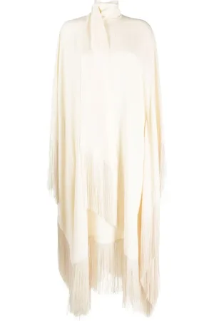 ‎Taller Marmo‎ Long-sleeve fringed midi dress