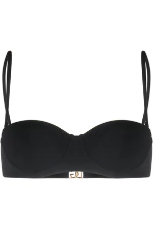 Dolce & Gabbana Logo-plaque bikini top