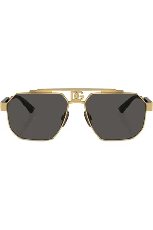 Dolce & Gabbana Logo-plaque steel sunglasses