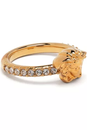 VERSACE Women Rings - Medusa Head crystal-embellished ring