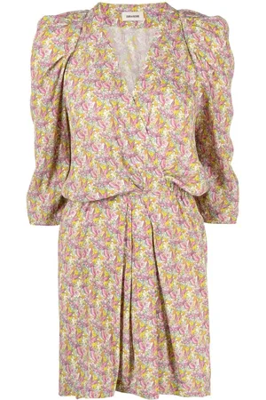 Zadig & Voltaire Floral wings-print mini dress