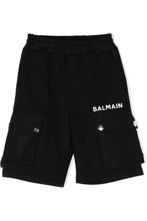 Balmain Logo-embroidered cargo shorts