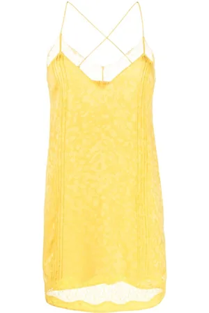 Zadig & Voltaire Lace-trim silk-jacquard minidress