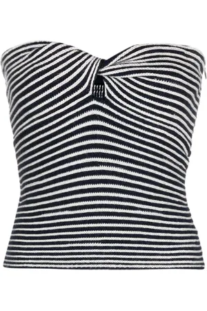 Zadig & Voltaire Twista striped crochet-knit wool top