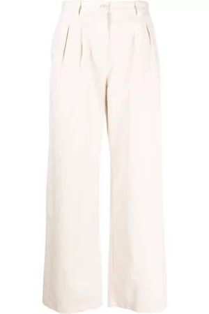 A.P.C. Women Trousers - Straight-leg cotton trousers