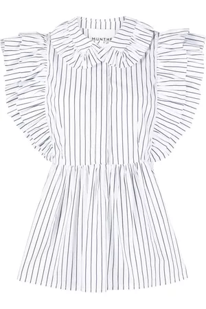 Munthe Women Shirts - Striped ruffled blouse
