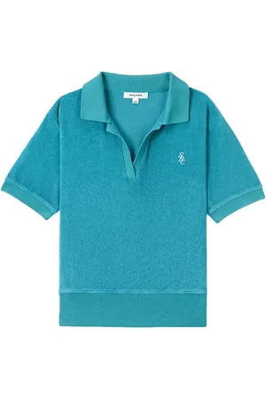 Sporty & Rich Embroidered-logo terry polo shirt