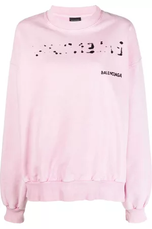 Balenciaga Women Sweatshirts - Logo-print sweatshirt