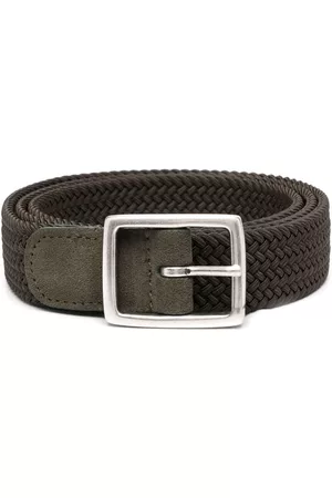DELL'OGLIO Men Belts - Mastic elasticated suede belt