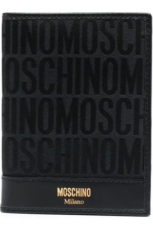Moschino Jacquard logo bi-fold wallet