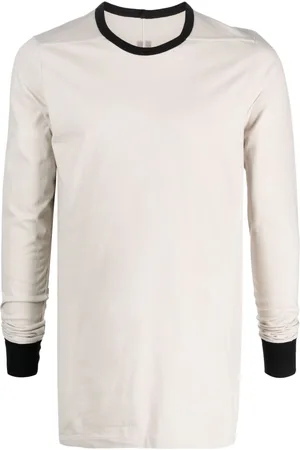 Rick Owens Contrasting-trim crew-neck cotton jumper