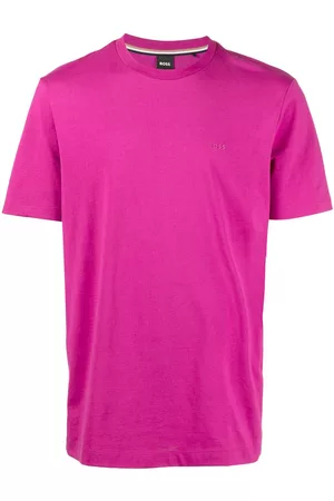 HUGO BOSS Men Short Sleeve - Logo-print cotton T-shirt