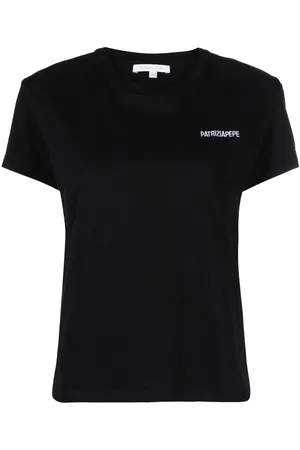 Patrizia Pepe Logo-print organic cotton T-shirt