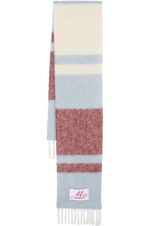 Marni Striped mohair-blend scarf