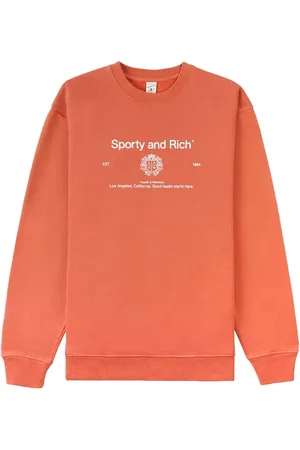 Sporty & Rich Crest-print crew-neck sweatshirt