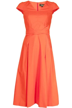 Paule Ka Pleated A-line dress