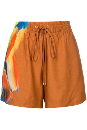 Lenny Niemeyer Bloom-print high-waist shorts
