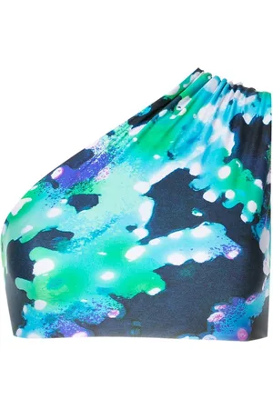 Lenny Niemeyer One-shoulder abstract-print bikini top