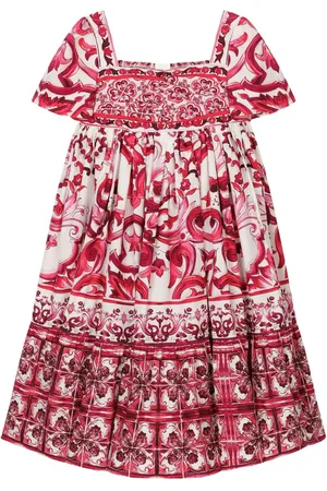 Dolce & Gabbana Majolica-print cotton dress