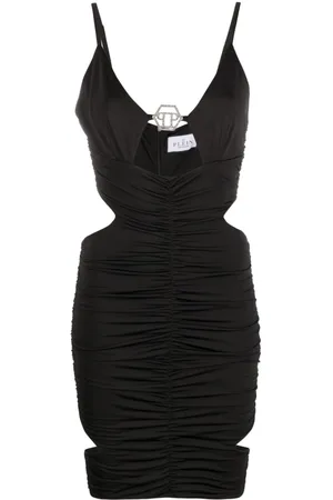 Philipp Plein Cut-out ruched minidress