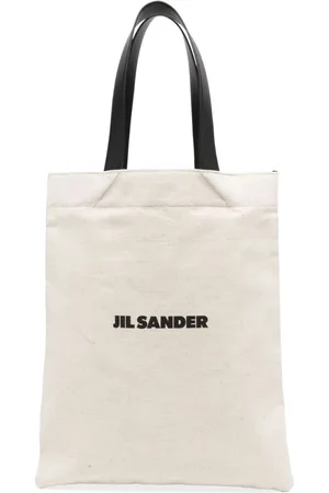 Jil Sander Large logo print tote bag