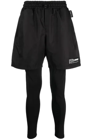 Philipp Plein Layered running shorts