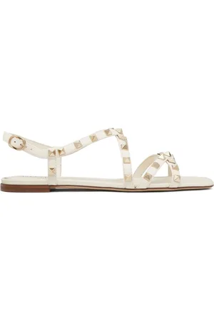 Valentino rockstud sandals discount flat