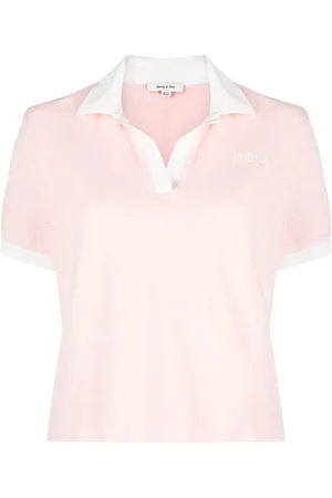 Sporty & Rich Logo-embroidered cotton polo top