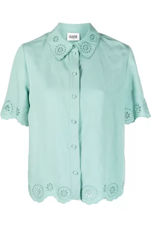 Claudie Pierlot Women Short Sleeve - Broderie-anglaise short-sleeve shirt